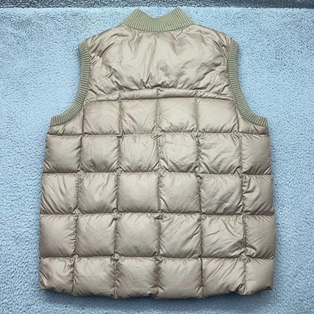 Nike Air Jordan 436554-235 Mens Large Tan Quilted Full-Zip 550 Down Puffer‎ Vest